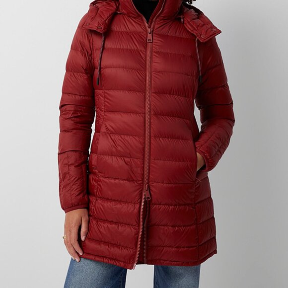 NEW Lole Claudia Down  puffer Jacket - 650 Fill Power in Tuscan Red 1225 6s3 - Picture 6 of 12